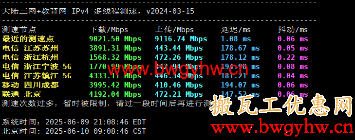 搬瓦工荷兰阿姆斯特丹精品线路速度测试